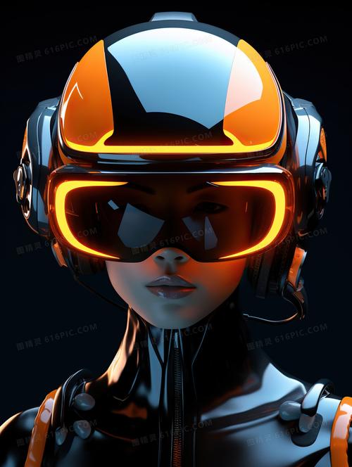 机器人科技未来人工智能vr插画